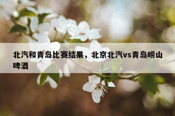 北汽和青岛比赛结果，北京北汽vs青岛崂山啤酒
