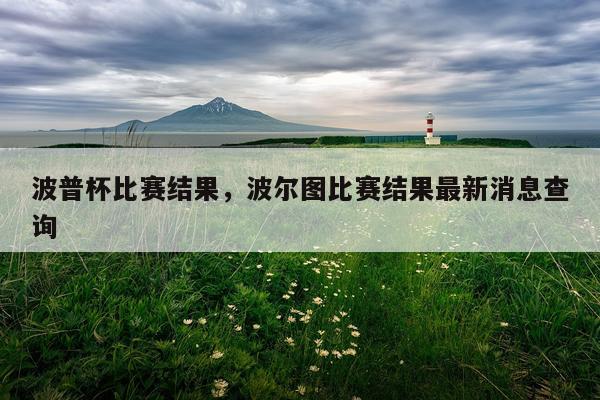 波普杯比赛结果，波尔图比赛结果最新消息查询