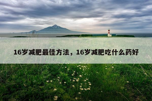 16岁减肥最佳方法，16岁减肥吃什么药好