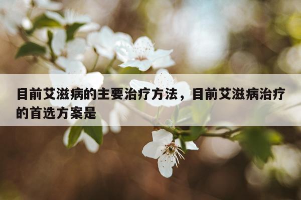 目前艾滋病的主要治疗方法，目前艾滋病治疗的首选方案是