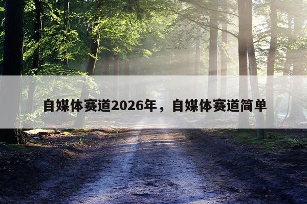 自媒体赛道2026年，自媒体赛道简单