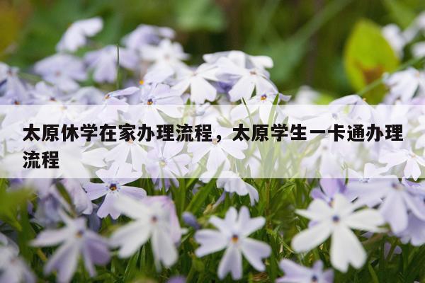 太原休学在家办理流程，太原学生一卡通办理流程