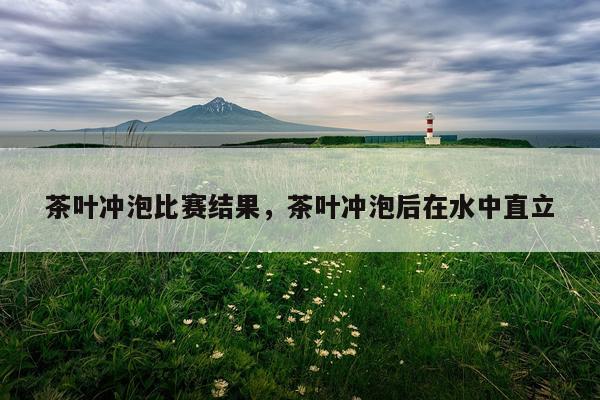 茶叶冲泡比赛结果，茶叶冲泡后在水中直立