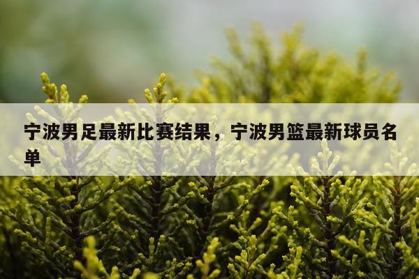 宁波男足最新比赛结果，宁波男篮最新球员名单