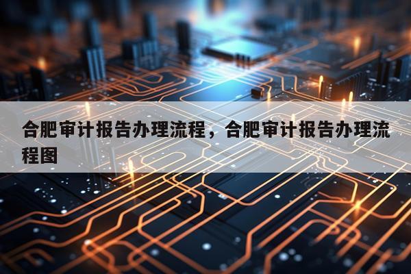 合肥审计报告办理流程，合肥审计报告办理流程图