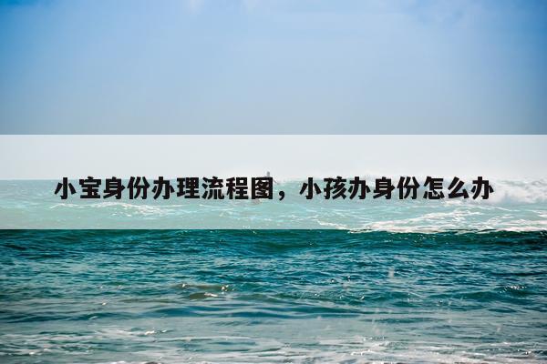 小宝身份办理流程图，小孩办身份怎么办